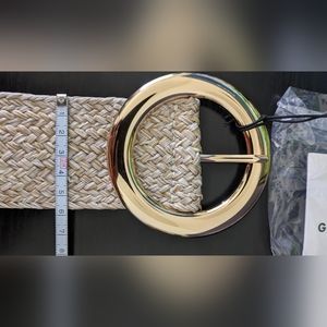Raffia woven belt size S.